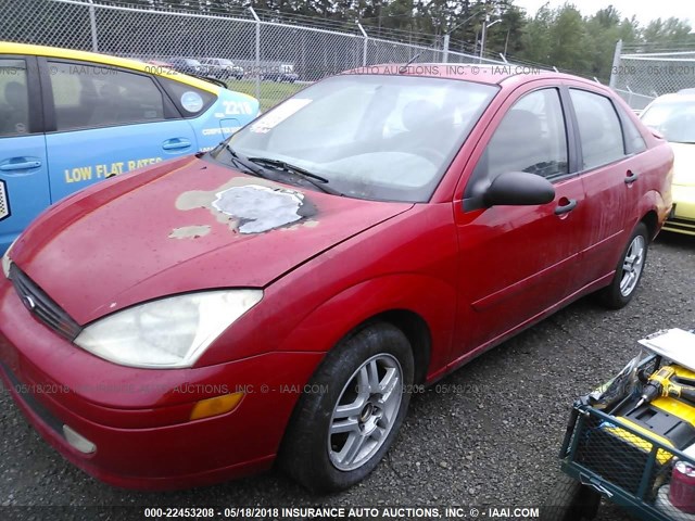 1FAHP34301W125508 - 2001 FORD FOCUS SE/SE SPORT RED photo 2