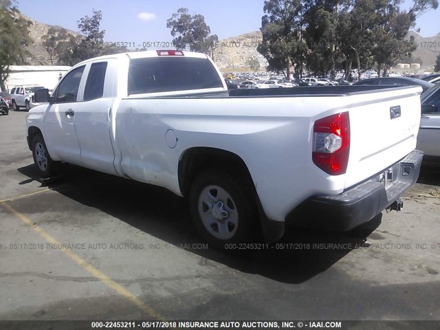 5TFTY5F16FX008753 - 2015 TOYOTA TUNDRA DOUBLE CAB SR/SR5 WHITE photo 3