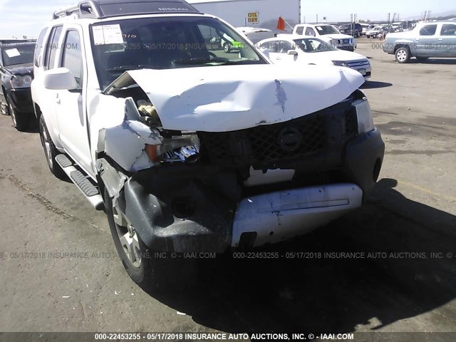 5N1AN0NW3AC506033 - 2010 NISSAN XTERRA OFF ROAD/S/SE WHITE photo 6