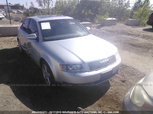 WAULC68E32A154137 - 2002 AUDI A4 1.8T QUATTRO SILVER photo 1