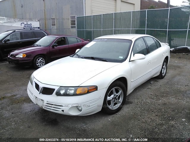 1G2HX54K614177075 - 2001 PONTIAC BONNEVILLE SE WHITE photo 2