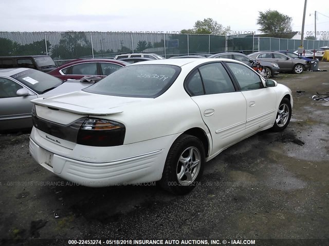 1G2HX54K614177075 - 2001 PONTIAC BONNEVILLE SE WHITE photo 4