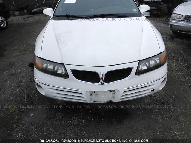 1G2HX54K614177075 - 2001 PONTIAC BONNEVILLE SE WHITE photo 6