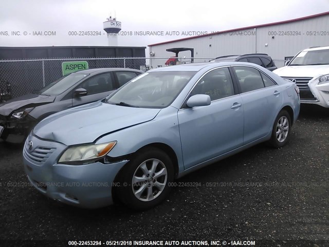 4T1BE46K37U670618 - 2007 TOYOTA CAMRY NEW GENERAT CE/LE/XLE/SE Light Blue photo 2