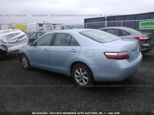 4T1BE46K37U670618 - 2007 TOYOTA CAMRY NEW GENERAT CE/LE/XLE/SE Light Blue photo 3