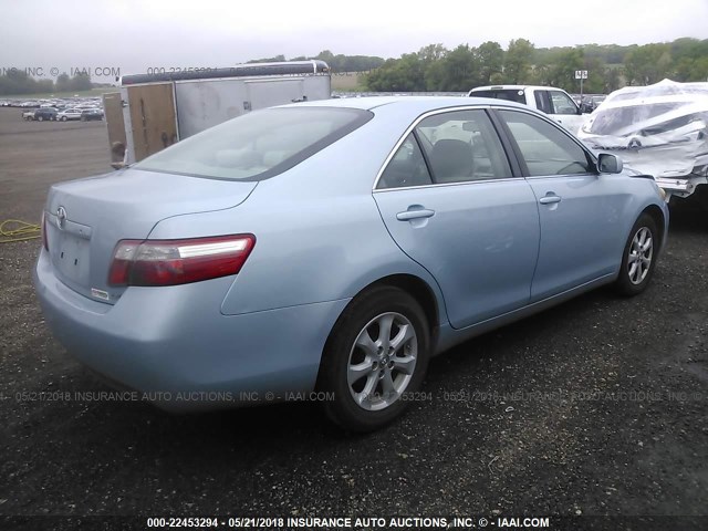 4T1BE46K37U670618 - 2007 TOYOTA CAMRY NEW GENERAT CE/LE/XLE/SE Light Blue photo 4