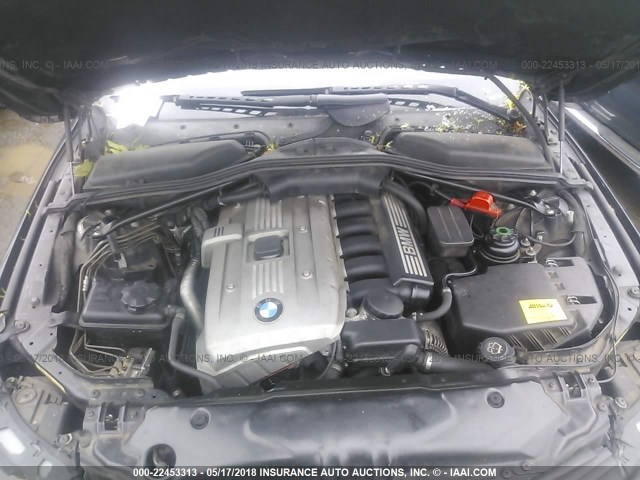 WBANF73536CG65325 - 2006 BMW 530 XI BLACK photo 10