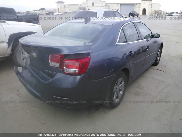 1G11B5SL4FF207489 - 2015 CHEVROLET MALIBU LS BLUE photo 4