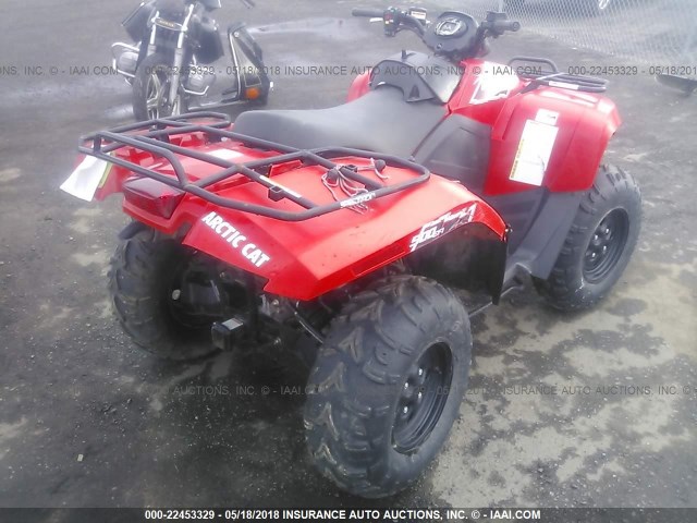 4UF15ATV6FT209908 - 2015 ARCTIC 500 ATV  RED photo 4