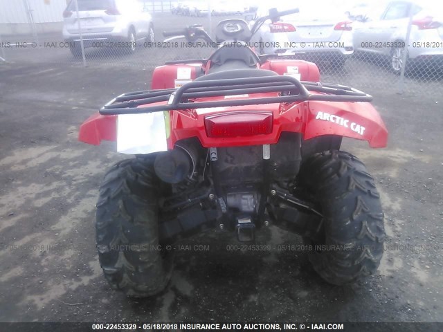 4UF15ATV6FT209908 - 2015 ARCTIC 500 ATV  RED photo 6