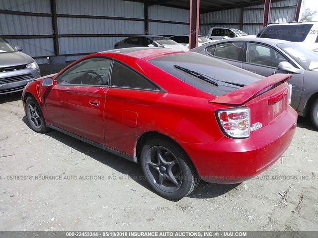 JTDDY32T8Y0033763 - 2000 TOYOTA CELICA GT-S RED photo 3