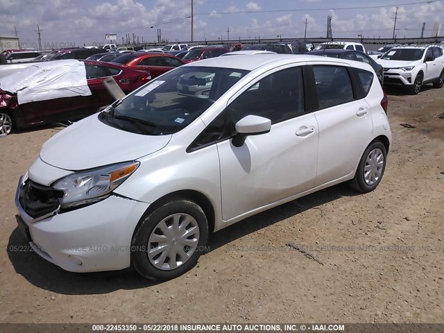 3N1CE2CPXGL362811 - 2016 NISSAN VERSA NOTE S/S PLUS/SV/SL/SR WHITE photo 2