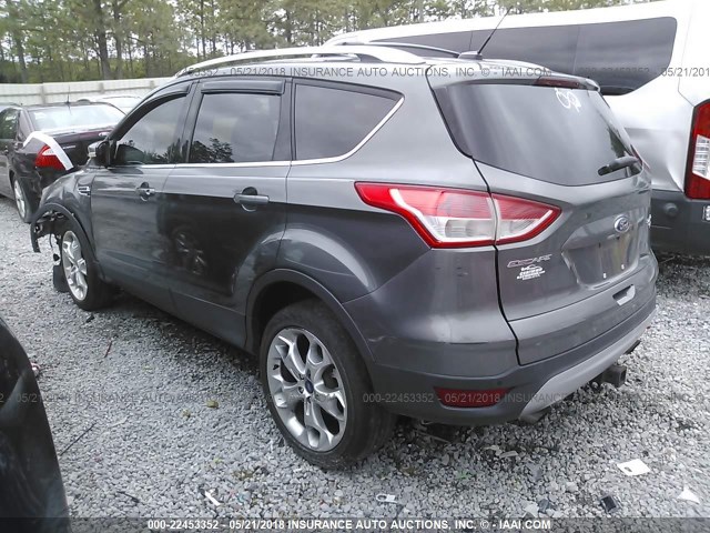 1FMCU9J99DUD91792 - 2013 FORD ESCAPE TITANIUM GRAY photo 3