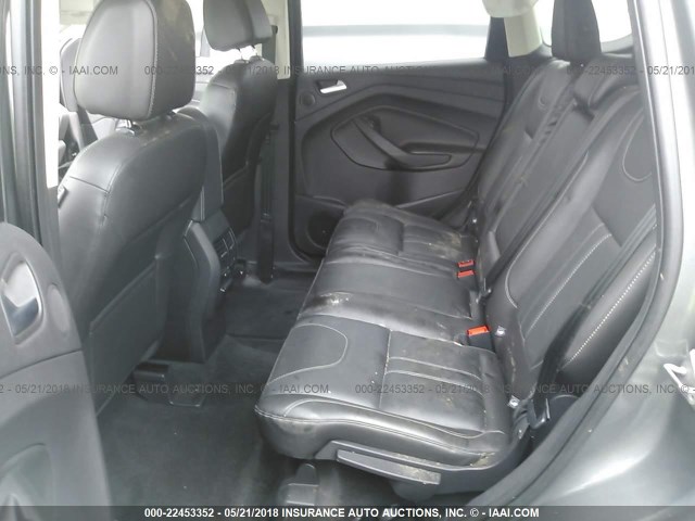 1FMCU9J99DUD91792 - 2013 FORD ESCAPE TITANIUM GRAY photo 8