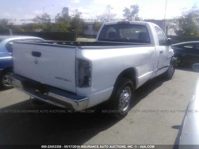 3D7KR26DX5G751491 - 2005 DODGE RAM 2500 ST/SLT WHITE photo 4