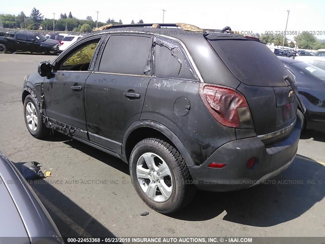 3GNAL2EK5ES625213 - 2014 CHEVROLET CAPTIVA LS 黑色 照片 3