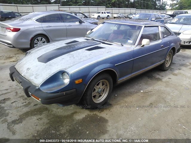 JN1HZ06SXBX400663 - 1981 DATSUN 280ZX 2+2 BLUE photo 2