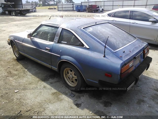 JN1HZ06SXBX400663 - 1981 DATSUN 280ZX 2+2 BLUE photo 3