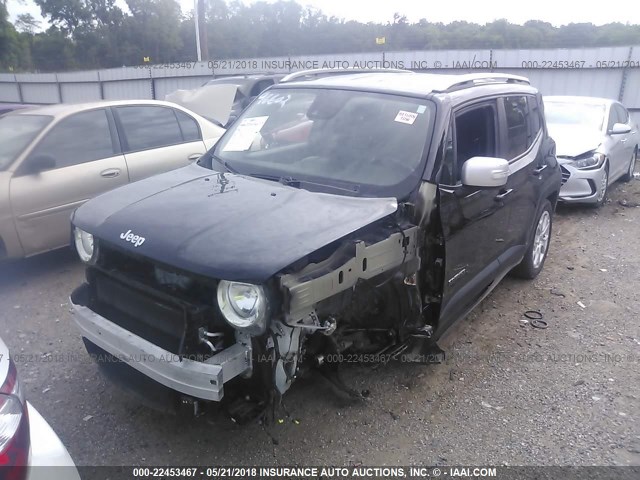 ZACCJADTXFPB48440 - 2015 JEEP RENEGADE LIMITED BLACK photo 6