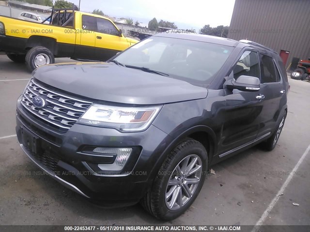 1FM5K8F84GGC94382 - 2016 FORD EXPLORER LIMITED 灰色 照片 2