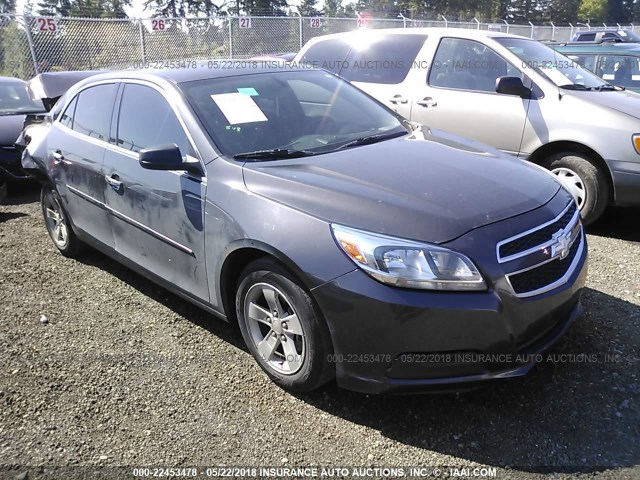 1G11B5SA1DF297132 - 2013 CHEVROLET MALIBU LS GRAY photo 1