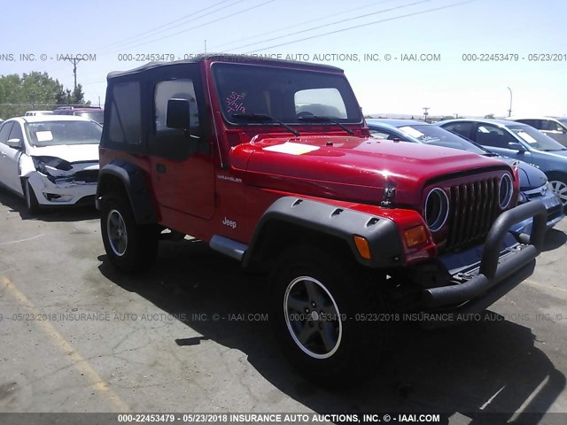 1J4FA29P62P752387 - 2002 JEEP WRANGLER / TJ SE RED photo 1