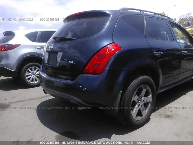 JN8AZ08T35W319085 - 2005 NISSAN MURANO SL/SE/S BLUE photo 6