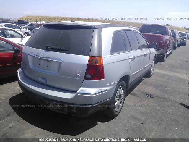 2A8GM68X67R336817 - 2007 CHRYSLER PACIFICA TOURING SILVER photo 4