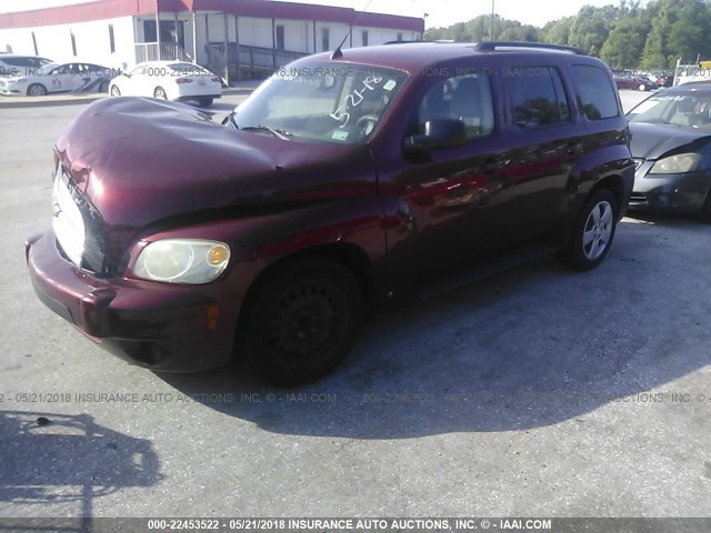 3GNCA13B29S517004 - 2009 CHEVROLET HHR LS Bordo foto 2