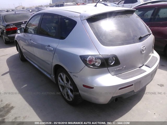 JM1BK143071673100 - 2007 MAZDA 3 HATCHBACK SILVER photo 3