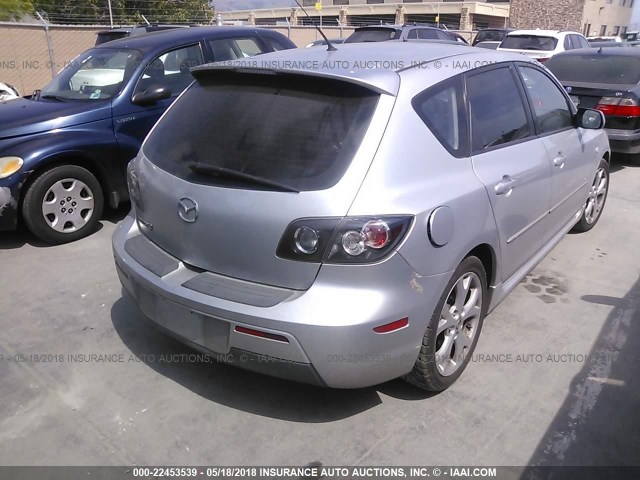 JM1BK143071673100 - 2007 MAZDA 3 HATCHBACK SILVER photo 4