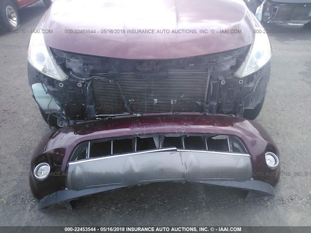 JN8AZ08W57W667662 - 2007 NISSAN MURANO SL/SE/S BURGUNDY photo 6