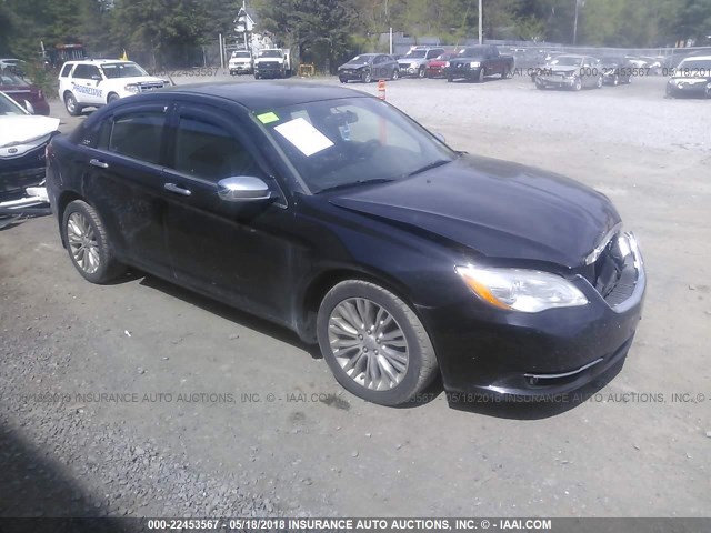 1C3CCBCG6CN175132 - 2012 CHRYSLER 200 LIMITED BLACK photo 1