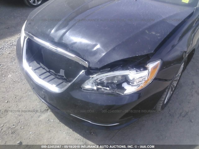 1C3CCBCG6CN175132 - 2012 CHRYSLER 200 LIMITED BLACK photo 6