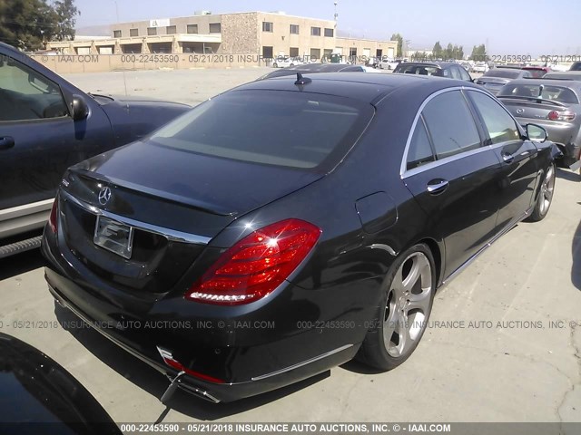 WDDUG8CB2FA143212 - 2015 MERCEDES-BENZ S 550 BLUE photo 4