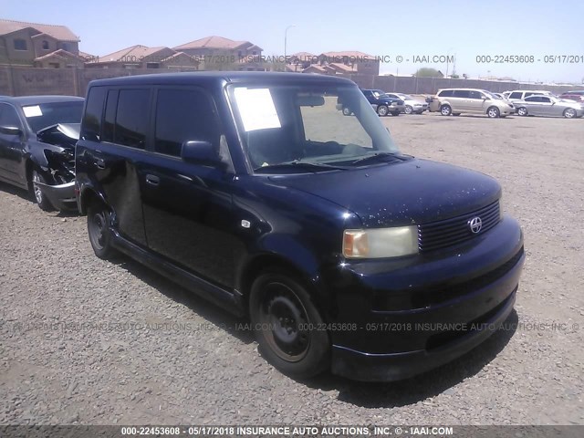 JTLKT324564031767 - 2006 TOYOTA SCION XB BLUE photo 1