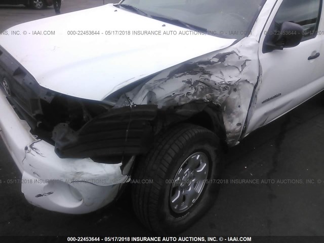 5TELU42N75Z063069 - 2005 TOYOTA TACOMA DOUBLE CAB თეთრი ფოტო 6