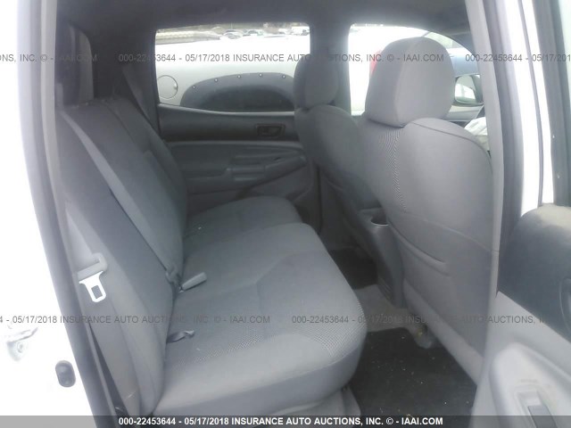 5TELU42N75Z063069 - 2005 TOYOTA TACOMA DOUBLE CAB თეთრი ფოტო 8