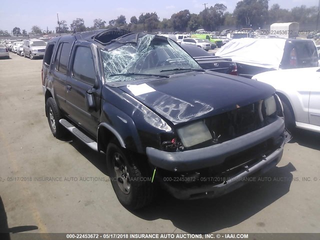 5N1ED28T7YC530833 - 2000 NISSAN XTERRA XE/SE BLACK photo 1