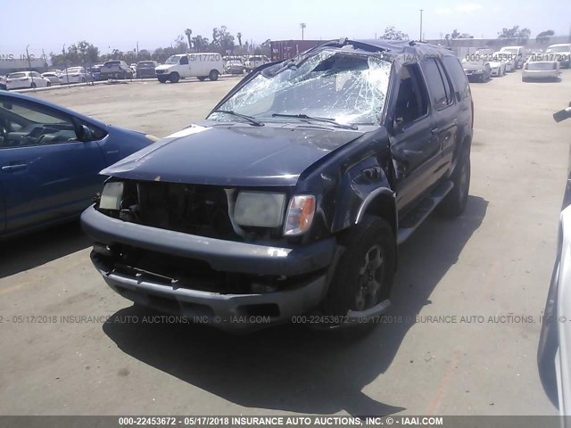 5N1ED28T7YC530833 - 2000 NISSAN XTERRA XE/SE BLACK photo 2