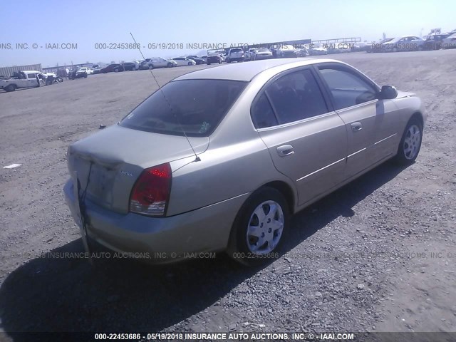 KMHDN46D36U373664 - 2006 HYUNDAI ELANTRA GLS/GT/LIMITED GOLD photo 4