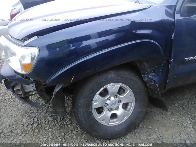 5TEUU42N87Z464041 - 2007 TOYOTA TACOMA ACCESS CAB BLUE photo 6