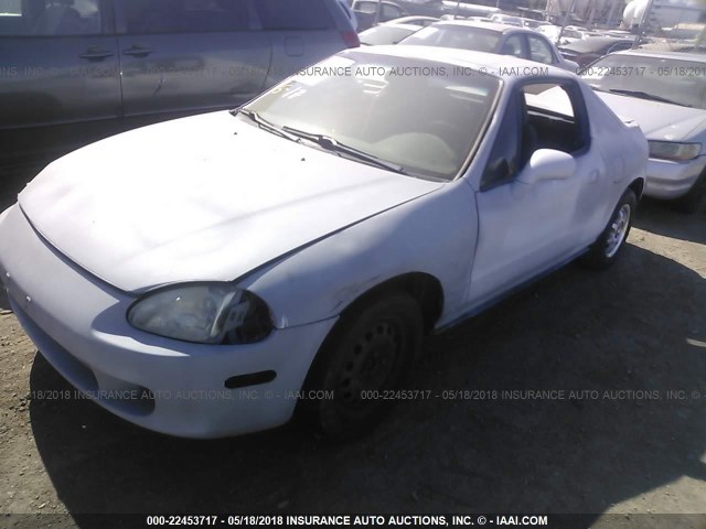 JHMEH6168VS004411 - 1997 HONDA CIVIC DEL SOL SI GRAY photo 2