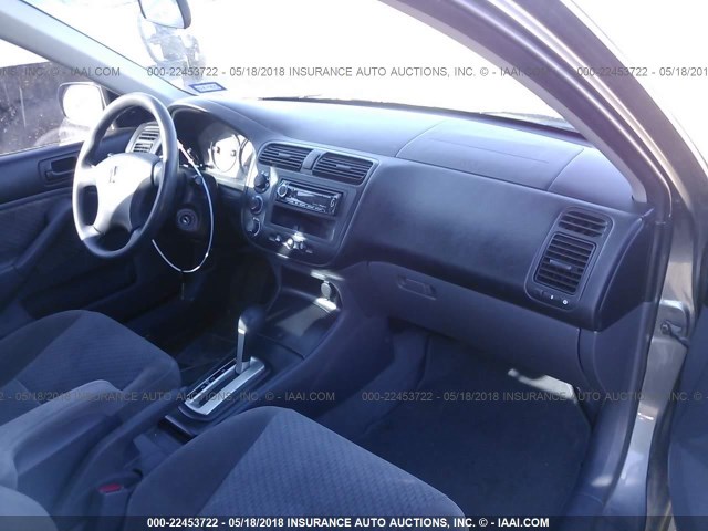 1HGES16375L010734 - 2005 HONDA CIVIC DX VP GRAY photo 5