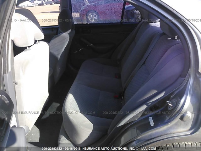 1HGES16375L010734 - 2005 HONDA CIVIC DX VP GRAY photo 8