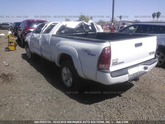 5TETU62N27Z354285 - 2007 TOYOTA TACOMA PRERUNNER ACCESS CAB WHITE photo 3