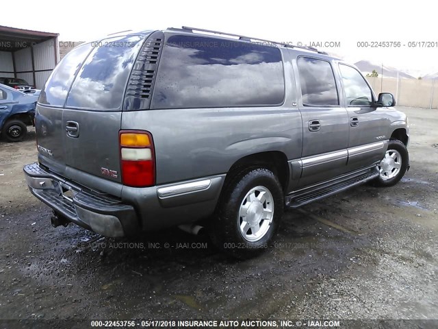 3GKFK16T41G117898 - 2001 GMC YUKON XL K1500 GRAY photo 4