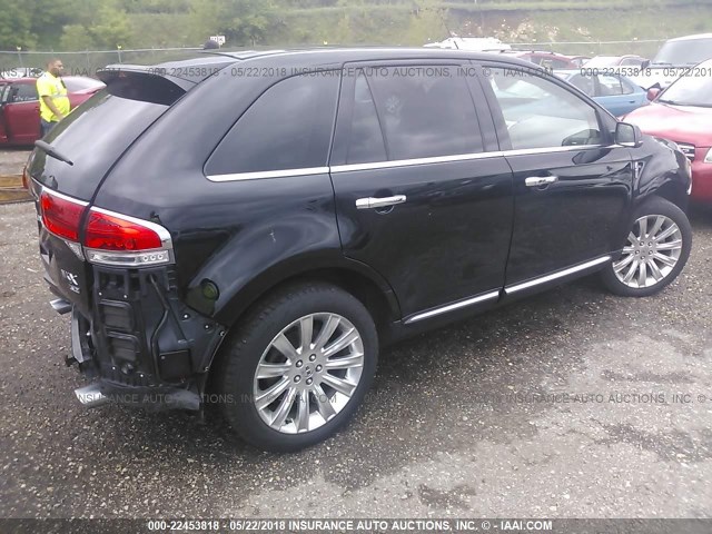 2LMDJ8JK0CBL06244 - 2012 LINCOLN MKX შავი ფოტო 4