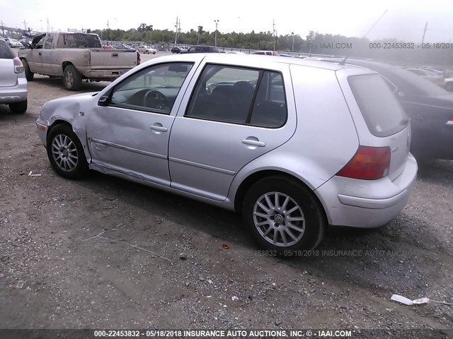 9BWGL61J144038633 - 2004 VOLKSWAGEN GOLF GLS SILVER photo 3