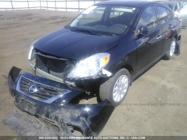 3N1CN7AP3EL850897 - 2014 NISSAN VERSA S/S PLUS/SV/SL BLACK photo 2